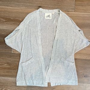 Anthropologie grey cardigan sweater size M